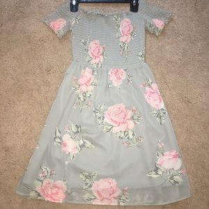 Girls casual floral dress